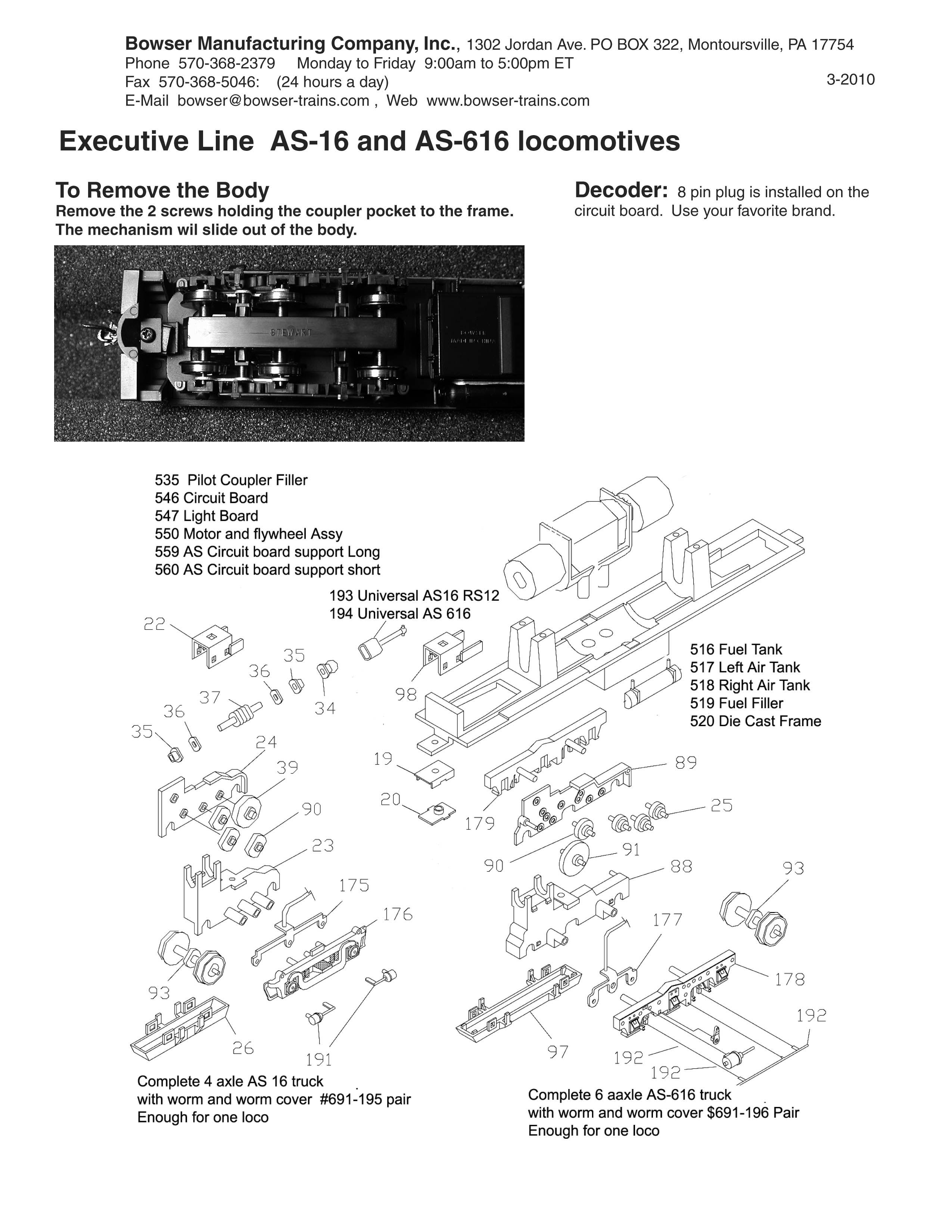 bowser trains parts