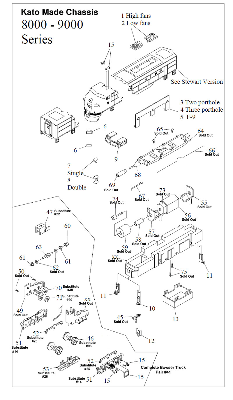 bowser trains parts