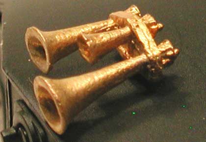 Lost Wax Brass Casting Cal Scale HO Scale 1/87Nathan K3 K3LAR3 3-Chime Air Horn