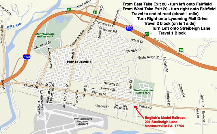 English's Model Railroad Location